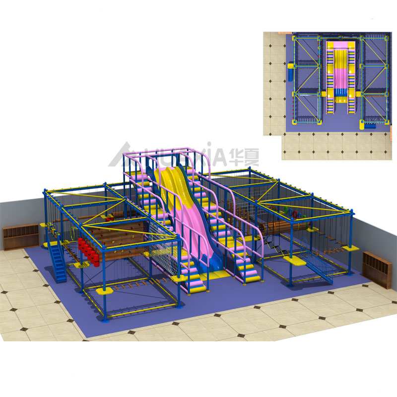 Vasia Indoor Kids Obstacle Course Climbing Rope Course 