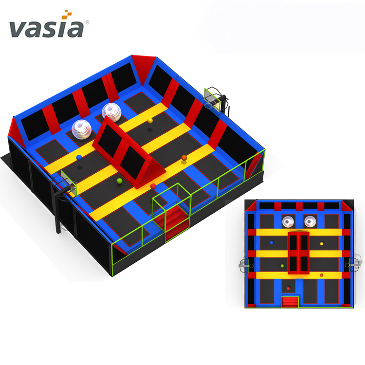 Hot Sale Rectangle Commercial Jumping Trampoline for Park