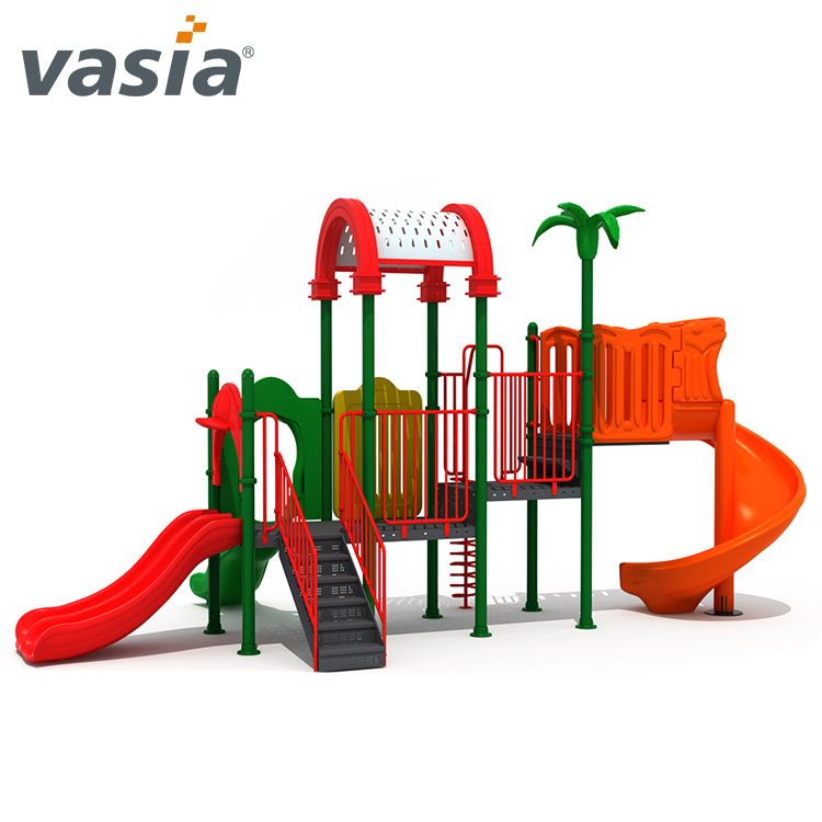 Commercial Preschool Outdoor Play Structures Plastic Gym Playground Equipment 