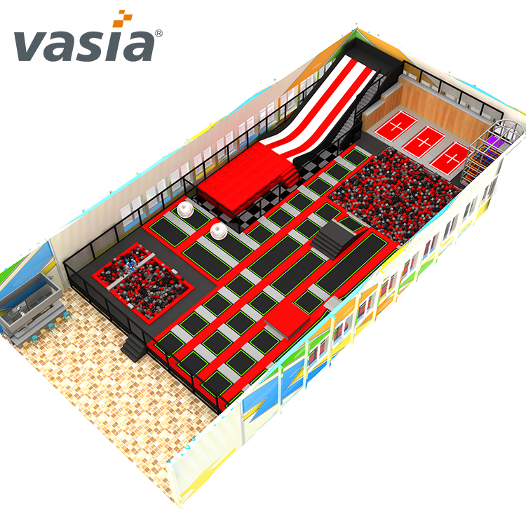Colordul Design Trampoline Park Kids Indoor Trampoline with Safety Net
