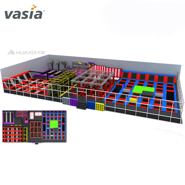 Professional Business Plan Used Small Children Foam Blocks Ninja Warrior Jump Equipment Kids Indoor Trampoline Park For Sale