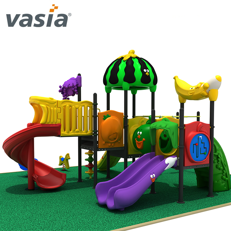 Funny children's outdoor play equipment with plastic